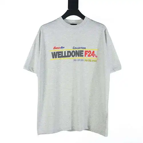 WE11*DONE 24FW F24 letter printed short-sleeved T-shirt