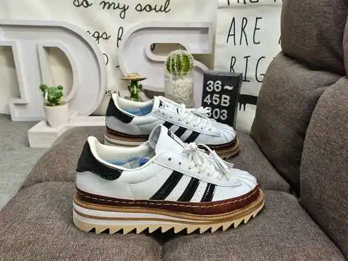 ¡803D estándar genuino a nivel de empresa con medio tamaño! CLOT x Adidas originals El nuevo diseño 