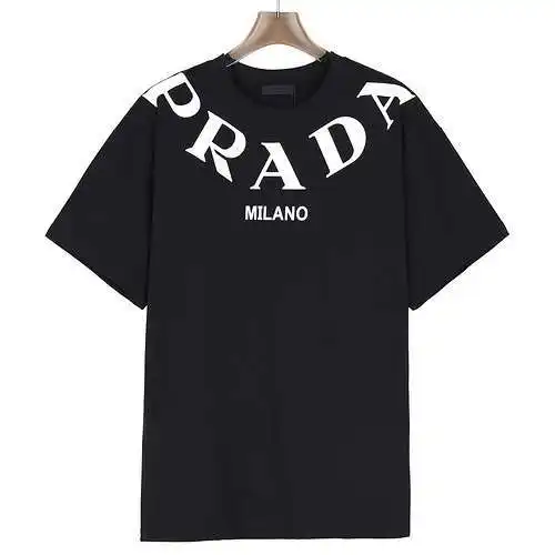 PRD/Prada 24ss classic wraparound large letter print short-sleeved T-shirt
