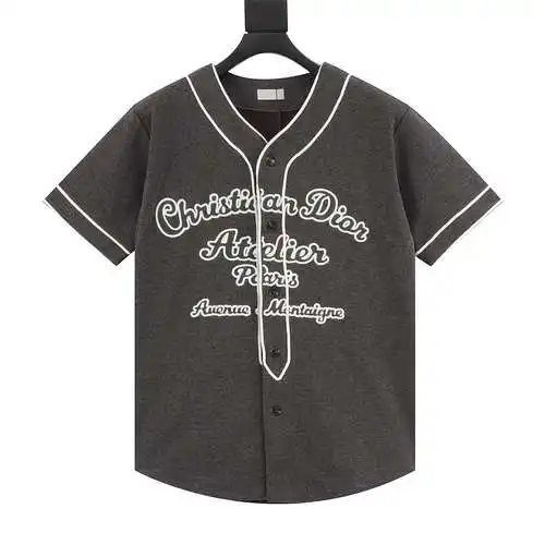 CD 22SS short-sleeved baseball jersey with chest embroidery