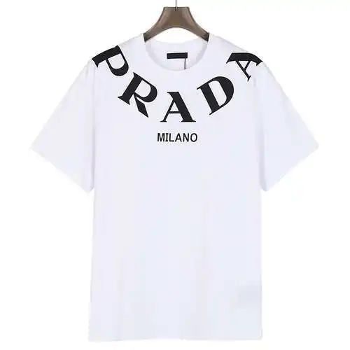 PRD/Prada 24ss classic wraparound large letter print short-sleeved T-shirt