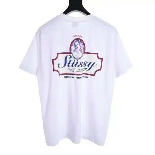 STU*SSY/Stuxi 1980 series Venus letter printed short-sleeved T-shirt