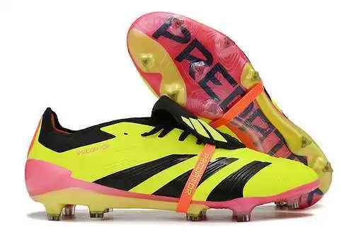 Llegada) Zapatillas de fútbol Adidas Falcon Essence totalmente tejidas de caña alta FG con cordones 