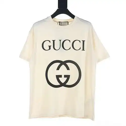 GC/Gucci GUC double G letter printed short-sleeved T-shirt