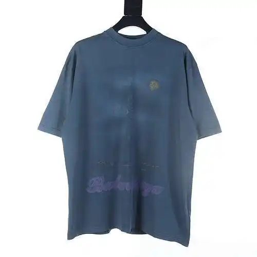Balenciaga BLCG 24 new Paris Moon tower knitted large profile short-sleeved T-shirt