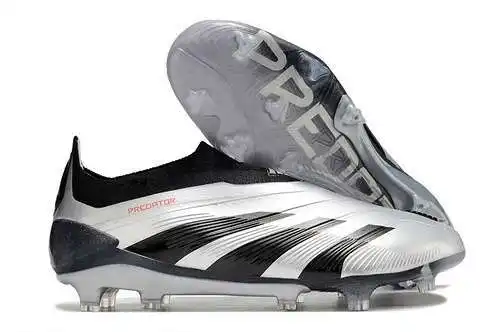 (Llegó) Zapatos de fútbol Adidas Falcon Essence totalmente tejidos sin cordones y de caña alta FG PR