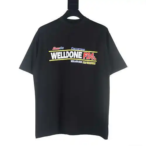 WE11*DONE 24FW F24 letter printed short-sleeved T-shirt