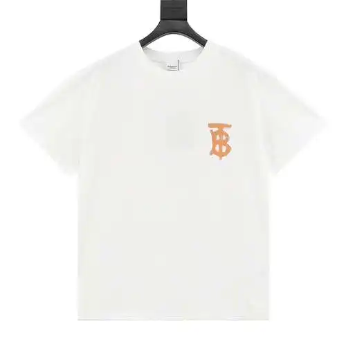 BBR light brown TB graffiti logo printed short-sleeved T-shirt