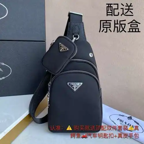 Bolso de Pecho Pu@Da Bolso de Hombre Pu@Da Bolso Bandolera Hecho en piel de vacuno original importad