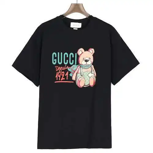 GC/Gucci 24SS 1921 commemorative cartoon bear print short-sleeved T-shirt