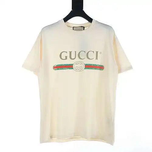 GC/Gucci Double G belt printed short-sleeved T-shirt