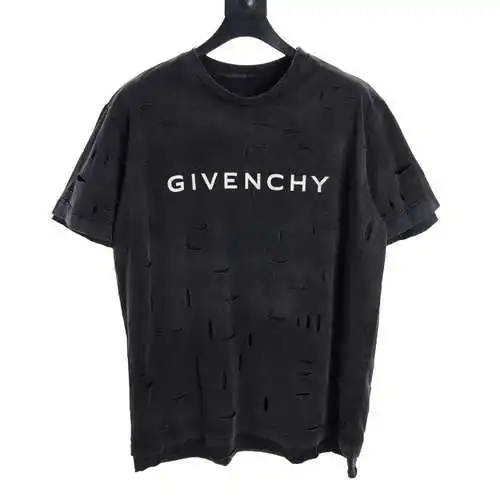 GVC 23AW Full body ripped fake two-piece short-sleeved T-shirt