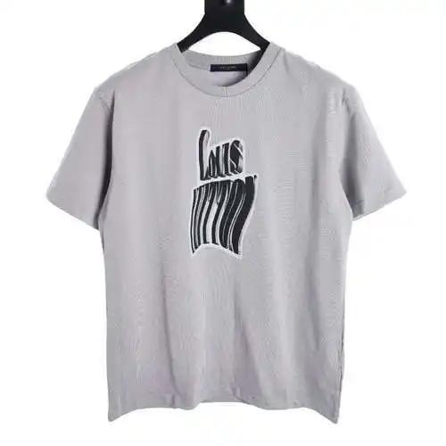 LV abstract letter print short-sleeved T-shirt