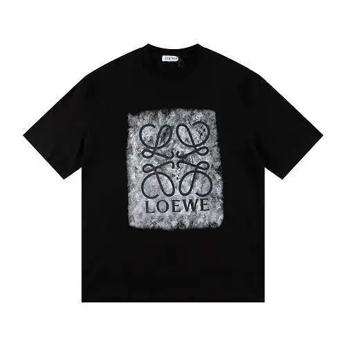 LE Loewe 2024 new ink direct spray short-sleeved T-shirt