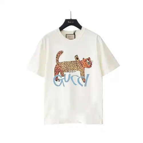 GC/Gucci 24SS Rich Leopard Short Sleeve T-shirt