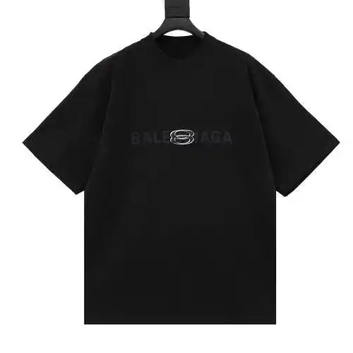 BLCG double loop reverse print crew neck short sleeves