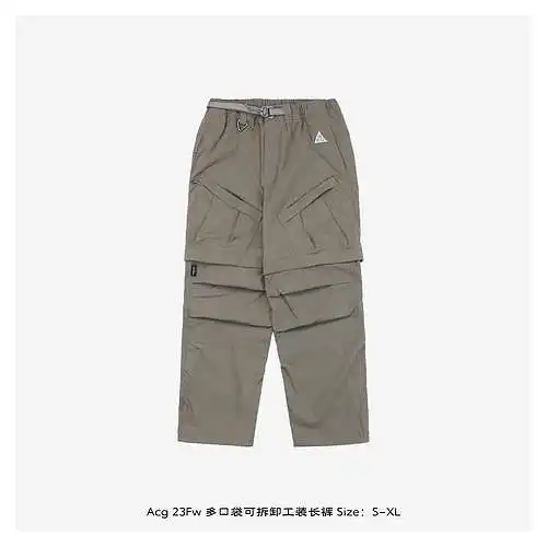 Acg 23Fw multi-pocket detachable cargo trousers