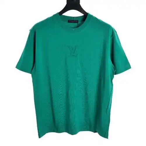 LV three-dimensional embossed logo short sleeves