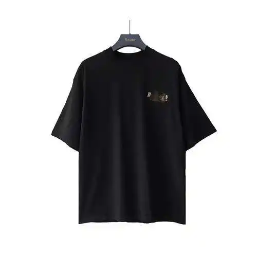 Balenciaga BLCG Coke embroidered tape short sleeves