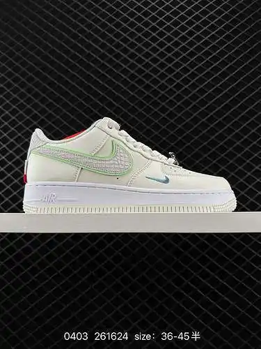 2 Nike Air Force Low Air Force 1 zapatillas deportivas informales, versátiles y de caña baja. La com