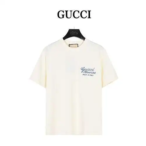 GC Gucci 24ss embroidered front and back short sleeves