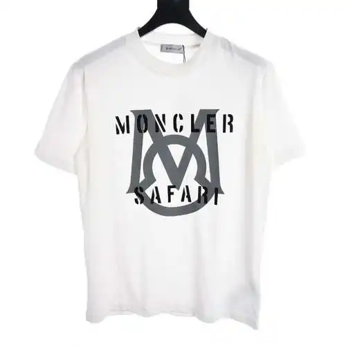 MC flocked letter logo printed short sleeves