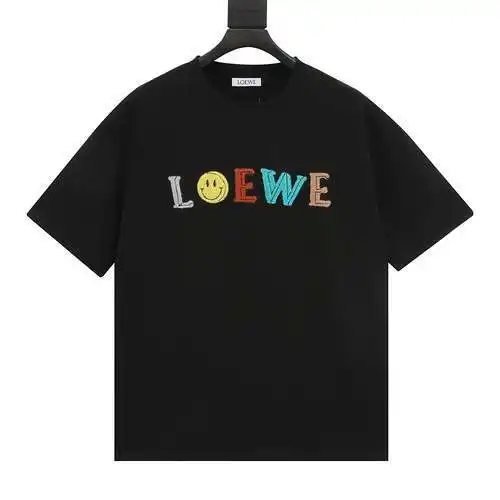 LE/Loewe 24ss towel embroidered letter short sleeves