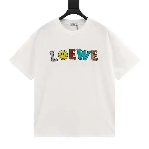 LE/Loewe 24ss towel embroidered letter short sleeves