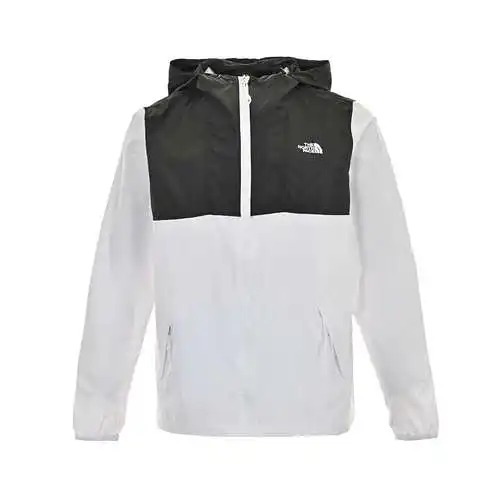 TNF/North Face 23Fw small logo embroidered color matching hooded sun protection clothing