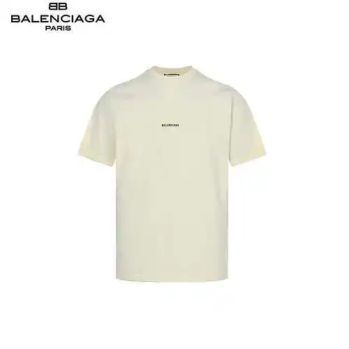 BLCG/Balenciaga front and back embroidered short sleeves - off-white