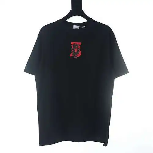 Burberry BBR Year of the Dragon Limited Candle Dragon BT printed short-sleeved T-shirt