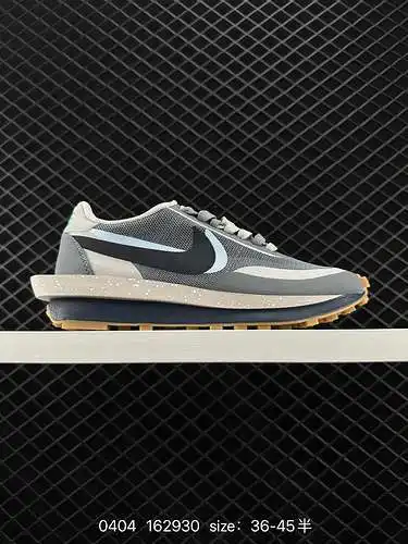 Zapatillas para correr Sacai x Nike LDWaffle deconstruidas de alta gama, diseño conjunto, versión or