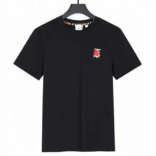 BBR Burberry 24ss new colorful war horse embroidered short-sleeved T-shirt