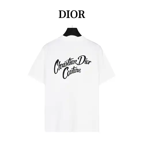 CD Dior 24ss exclusive color matching front and back embroidered short sleeves
