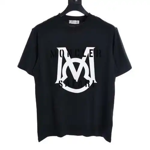 MC flocked letter logo printed short sleeves