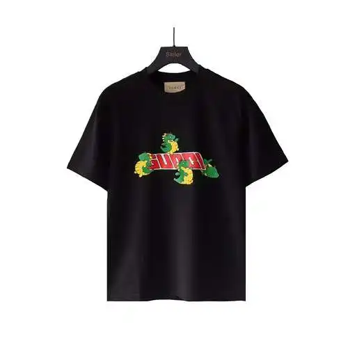 GC Gucci 24ss Year of the Dragon Limited Four Little Dragons Short Sleeve T-shirt