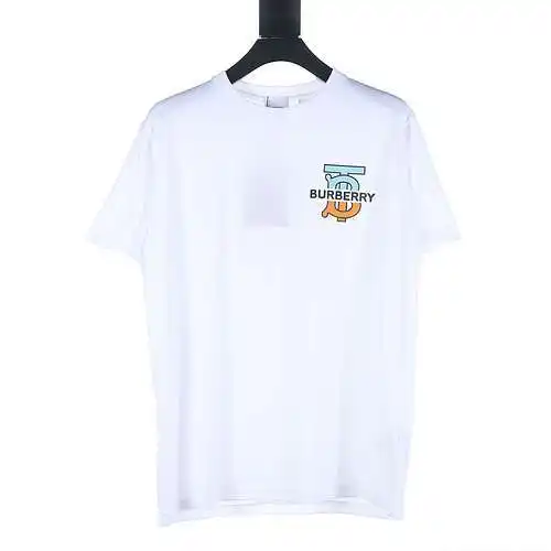 Burberry BBR laminated BT letter short-sleeved T-shirt