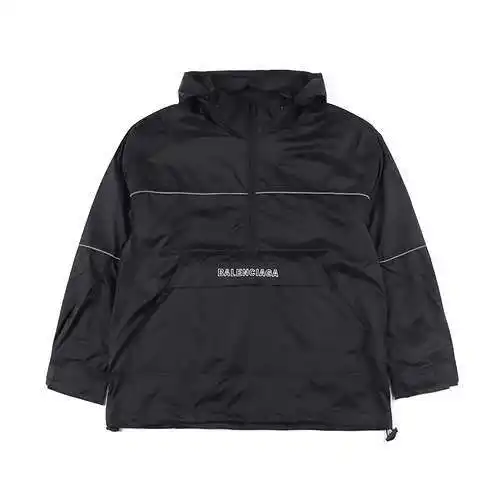 Balenciaga BLCG 75 hidden reflective half-zip jacket