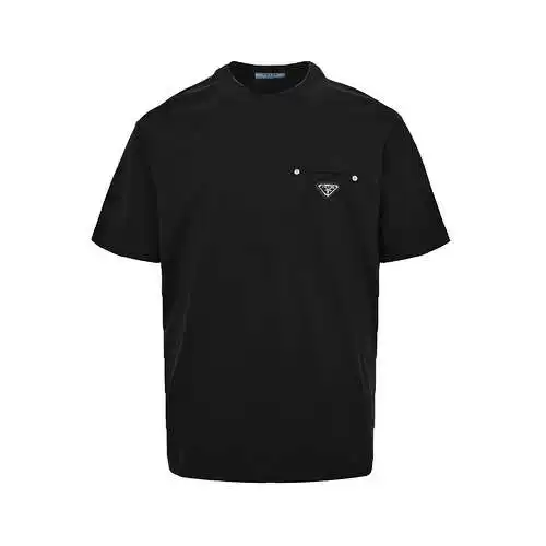 PRD/Prada 24ss triangle logo rivet fake pocket short sleeves