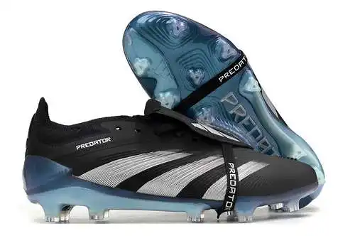 (Llegó) Zapatos de fútbol Adidas Falcon Essence totalmente tejidos de caña alta FG con cordones PRED