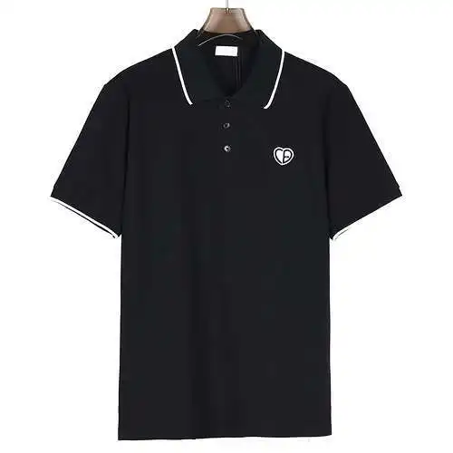CD/Dior 24ss small label love embroidered Polo shirt short sleeves