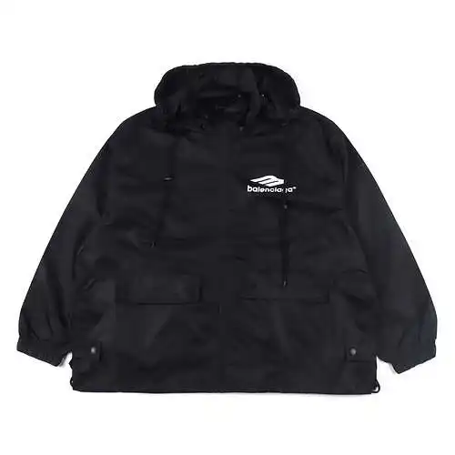 Balenciaga BLCG 3B printed regenerated nylon waterproof jacket