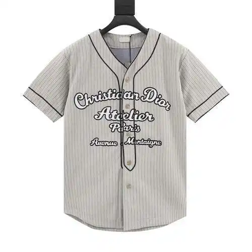 CD 22SS short-sleeved baseball jersey with chest embroidery