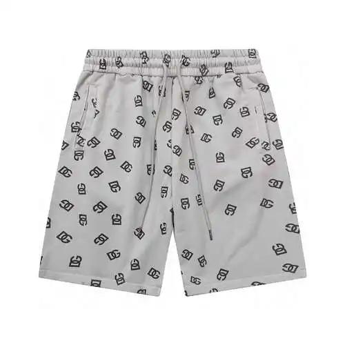 DG/Dolce & Gabbana full flower small letter print loose trousers for men and women