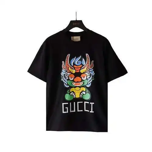 GC Gucci 24ss Year of the Dragon limited logo short-sleeved T-shirt