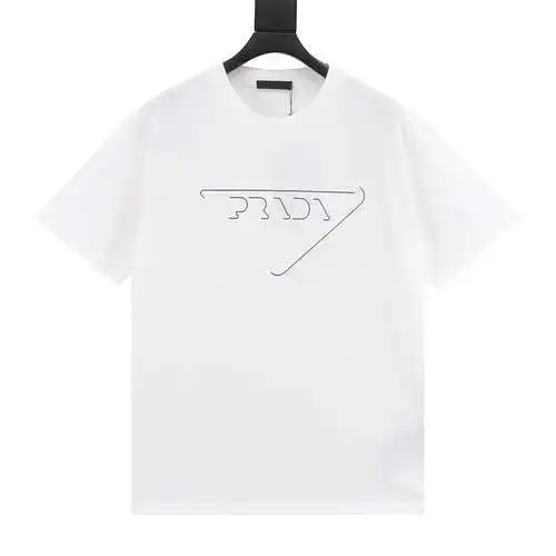 Prada PRD three-dimensional embossed embossed short-sleeved shirt