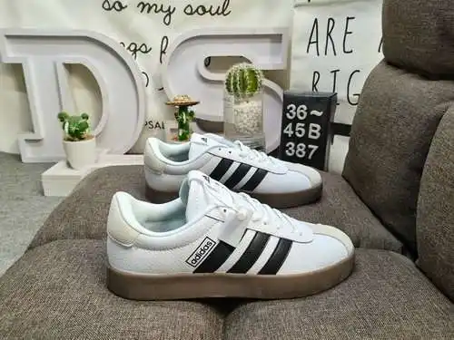 387D Adidas VL Court 2.0 NEO series zapatillas casual transpirables, cómodas y ligeras