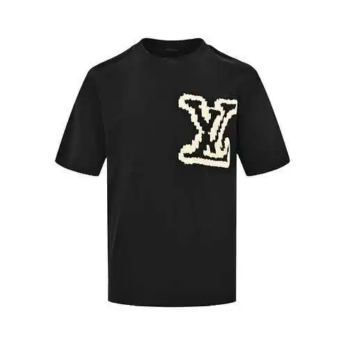 LV/Louis Vuitton 23ss cloud presbyopia large letter foam short sleeves