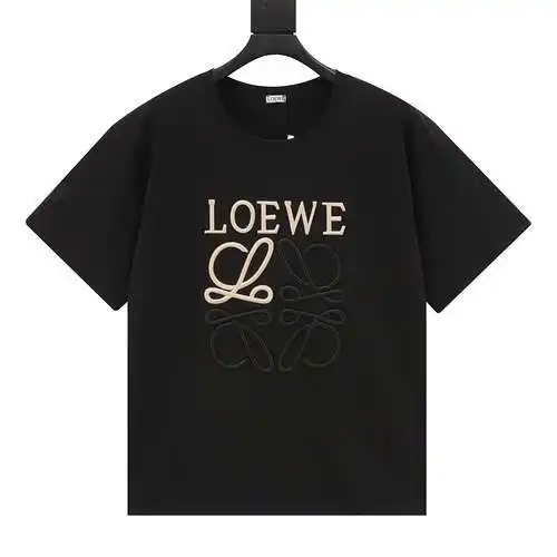 LE/Loewe 22ss embroidered logo short sleeves