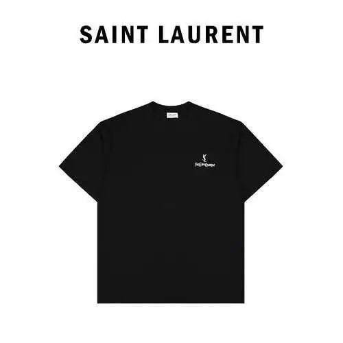 Saint Laurent YSL 24ss classic printed logo letter short-sleeved T-shirt